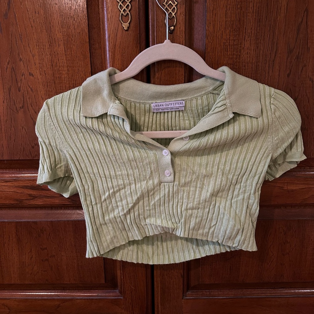 Light Green Urban Outfitters Crop Top